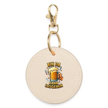 Bier Bierflasche Bierzelt Bierkrug Biergarten - Runder Schlüsselanhänger - Auster - Vorne