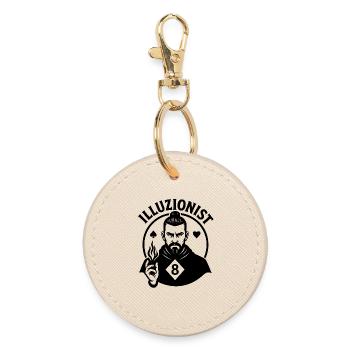 Illuzionist Magicians – for Mentalists & Magicians - Round Keyring - oyster - Front