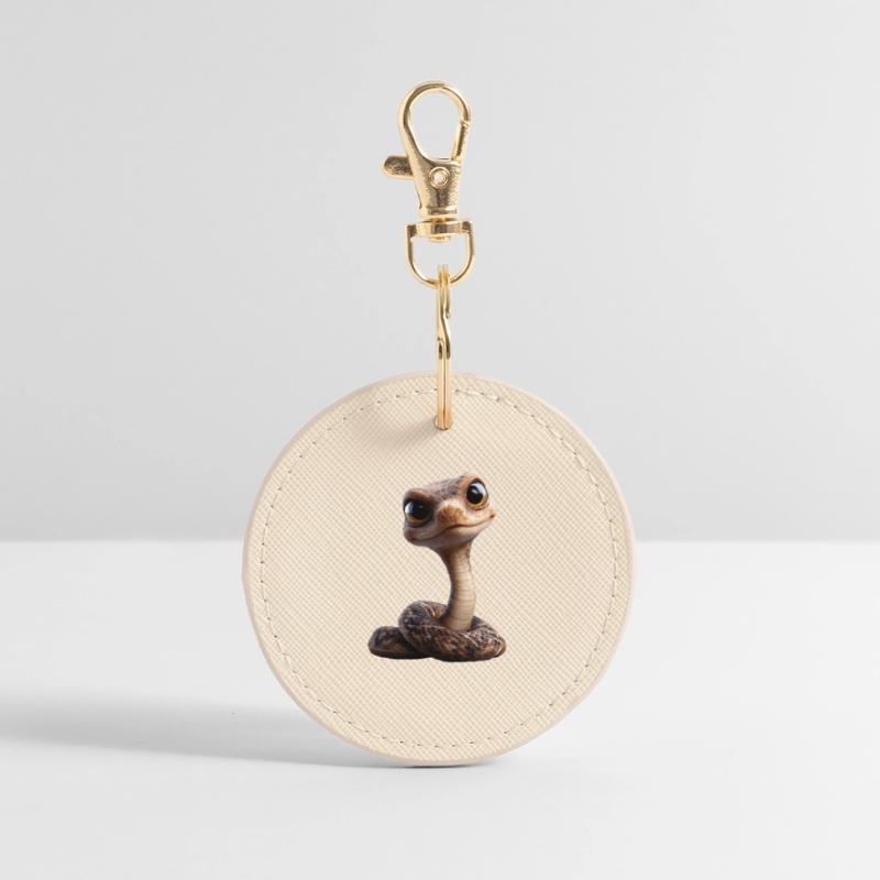 snake, python, cobra, rattlesnake, snakes Round Keyring