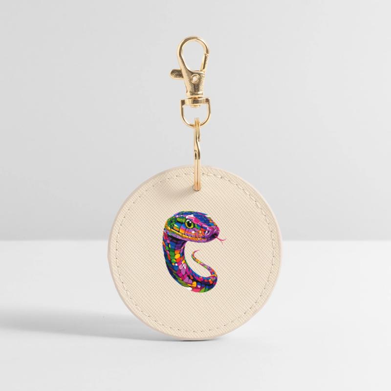 snake, python, cobra, rattlesnake, snakes Round Keyring