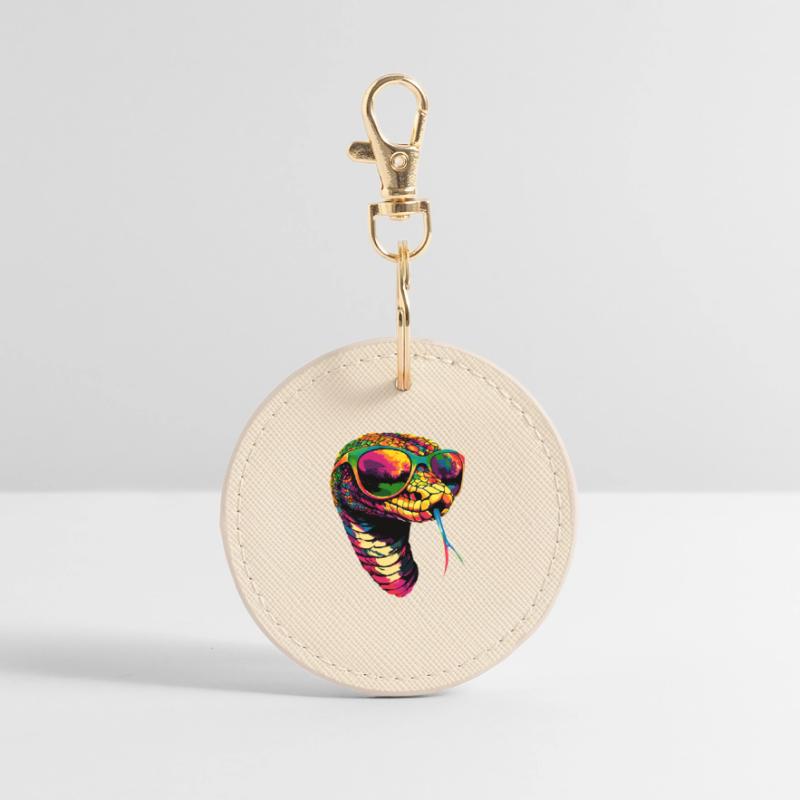 snake, python, cobra, rattlesnake, snakes Round Keyring
