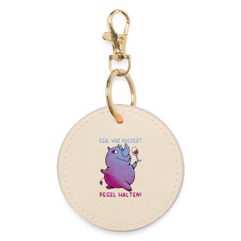 Bachelor Party Partnerlook Bachelor Party Beer Booze - Round Keyring - oyster - Front
