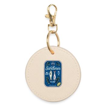 Sardines - Round Keyring - oyster - Front