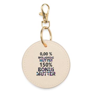 Mutter Mama Bonus Stiefmutter Muttertag Geschenk - Runder Schlüsselanhänger - Auster - Vorne