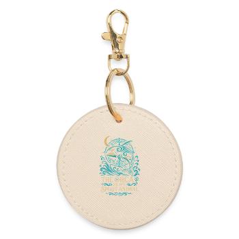 Ne vous inquiétez pas, nous avons vérifié - pas plat - Porte-clés rond - huître - Devant