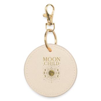Moon Child – Chemise spirituelle mystique avec Mon - Porte-clés rond - huître - Devant
