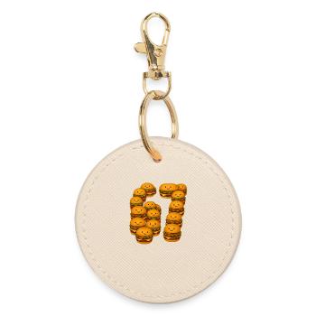 Drôle 67 Mème avec Burger - Porte-clés rond - huître - Devant
