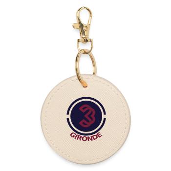 Circular emblem Gironde 33 - Round Keyring - oyster - Front