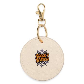 Toile d’araignée Halloween “Spooky Season” - Porte-clés rond - huître - Devant