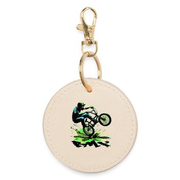 Vélo BMX - Porte-clés rond - huître - Devant