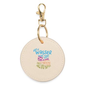 Beer Lovers Beer Saying Beer Drinkers Booze - Round Keyring - oyster - Front