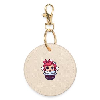 Gâteau de fée à dos - Porte-clés rond - huître - Devant