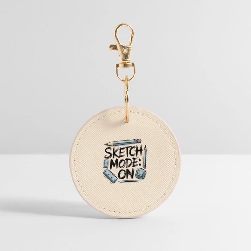 Sketch Mode: ON – Creative Mode Active Round Keyring