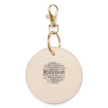 Ruhrpott Language Dortmund Bochum Hömma Ruhrdeutsch - Round Keyring - oyster - Front