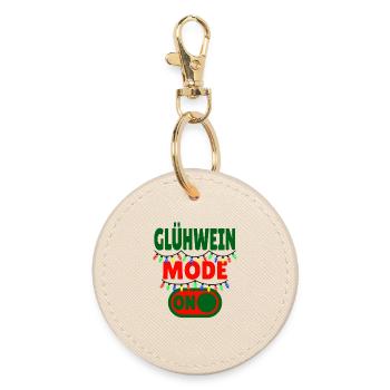Glühwein Mode ON - Round Keyring - oyster - Front