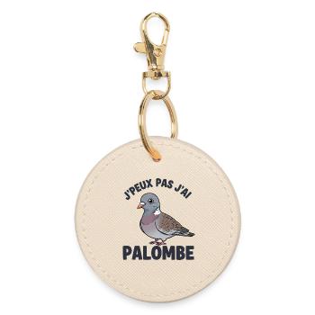 Chasseur Palombe Tradition Sud Ouest Palombière - Runder Schlüsselanhänger - Auster - Vorne
