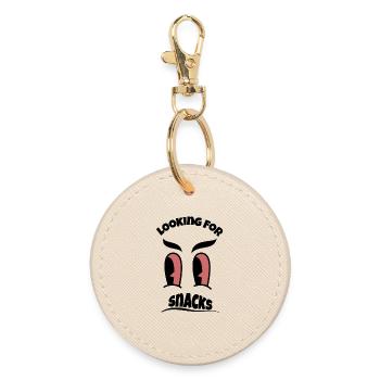 Looking for Snacks - Round Keyring - oyster - Front