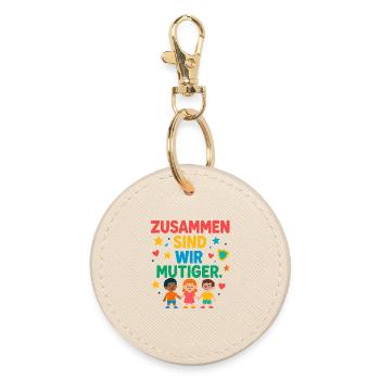 Ensemble Courage Enfants, Chemise d’Amitié Forte - Porte-clés rond - huître - Devant