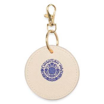 Ambiance crochet : Seulement drôle Amoureux du crochet pour la fête des mères - Porte-clés rond - huître - Devant