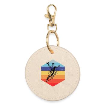 En résumé, handball masculin - Porte-clés rond - huître - Devant