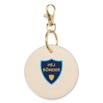 Bonjour Écusson du Bouclier des Fermiers - Porte-clés rond - huître - Devant