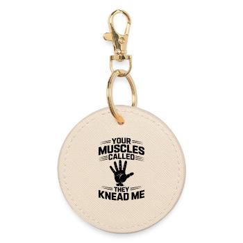 Expressions de masseuses Massage Cadeau drôle de masseur - Porte-clés rond - huître - Devant