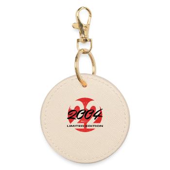 22. Geburtstag 2004 Geschenk für Männer und Frauen - Runder Schlüsselanhänger - Auster - Vorne