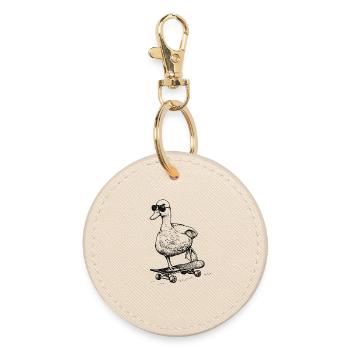 Skater Duck - Porte-clés rond - huître - Devant