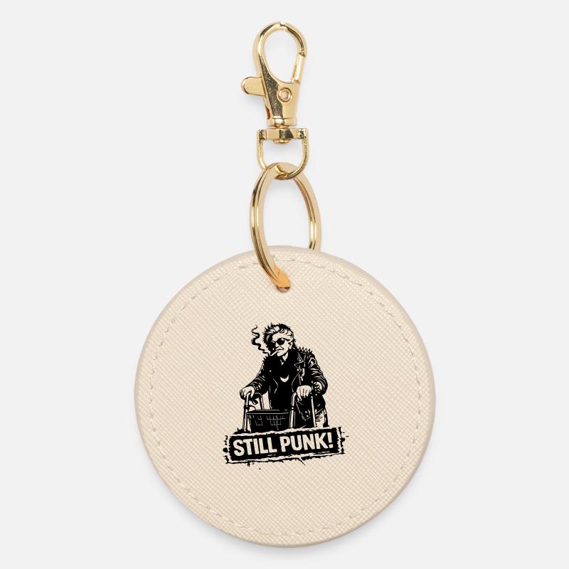 Stillpunk - Round Keyring - oyster