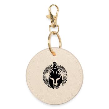Casque Spartan - Porte-clés rond - huître - Devant