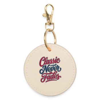 Classic Never Fades - Classic Never Fades - Round Keyring - oyster - Front