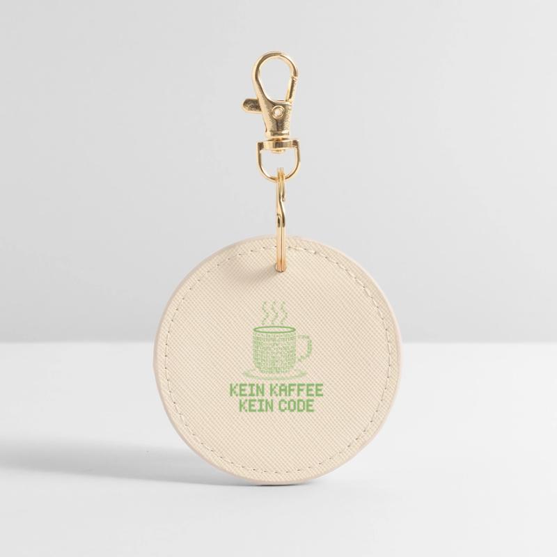 Kein Kaffee Kein Code Programmierer Informatiker Runder Schlüsselanhänger