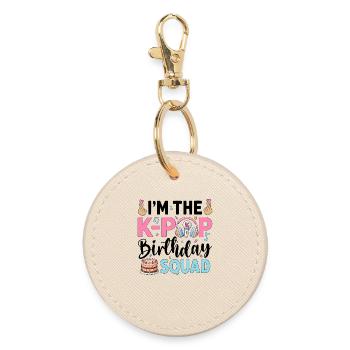I'm The K-Pop Birthday Squad - Runder Schlüsselanhänger - Auster - Vorne