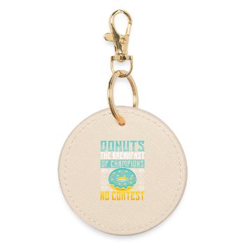 Restauration rapide en donuts - Porte-clés rond - huître - Devant