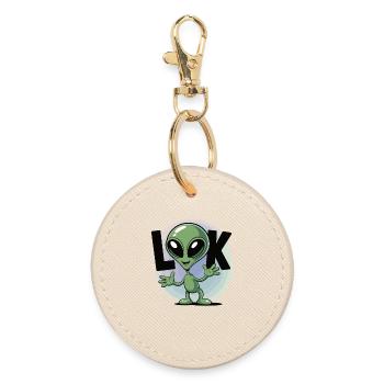 T-shirt extraterrestre Look Science-Fi Space - Porte-clés rond - huître - Devant