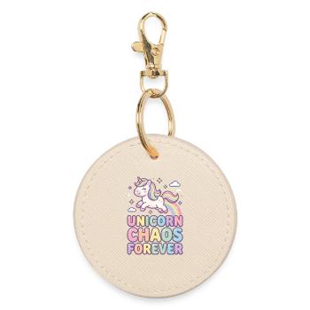 Unicorn Chaos Forever Unicorn Pastel - Porte-clés rond - huître - Devant