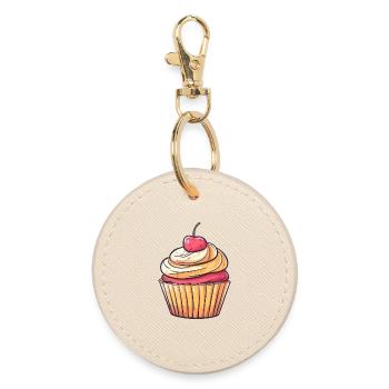Illustration de cupcakes Krem aux cerises - Porte-clés rond - huître - Devant