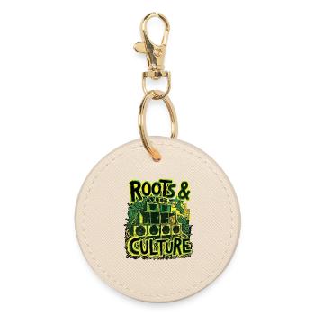 Roots Culture Dub Reggae - Runder Schlüsselanhänger - Auster - Vorne
