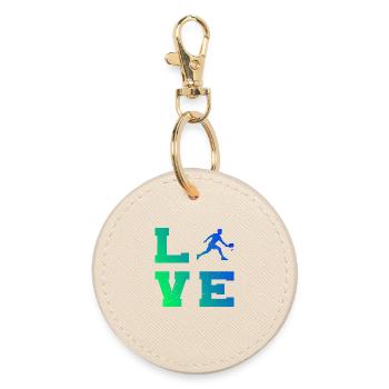 Pickleballspieler Geschenk für pickleball pro Fans - Runder Schlüsselanhänger - Auster - Vorne