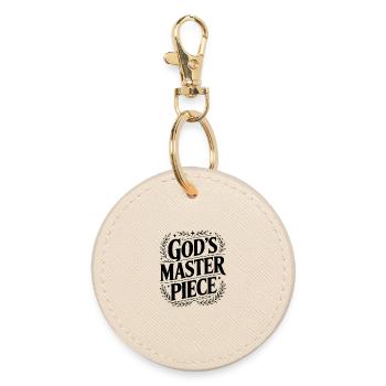 God's Masterpiece - Round Keyring - oyster - Front
