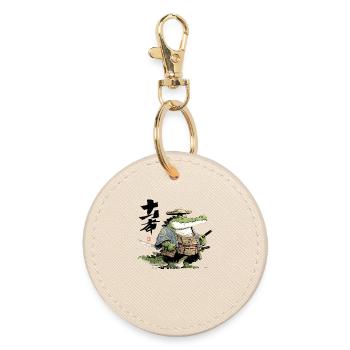 Duelliste samouraï alligator - Porte-clés rond - huître - Devant