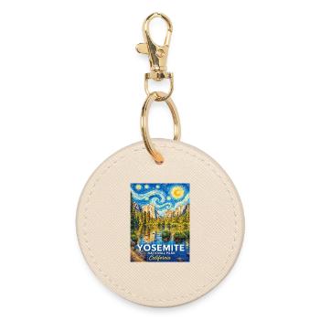 Yosemite National Park, California - Round Keyring - oyster - Front