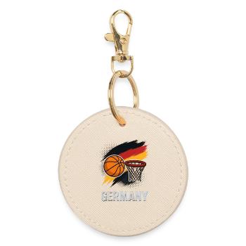 Style du drapeau de basketball allemand - Porte-clés rond - huître - Devant