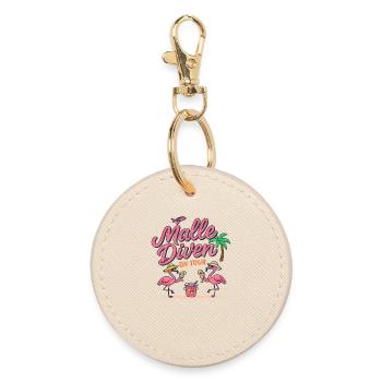 Malle Divas en tournée Fête féminine Flamingo à Majorque - Porte-clés rond - huître - Devant