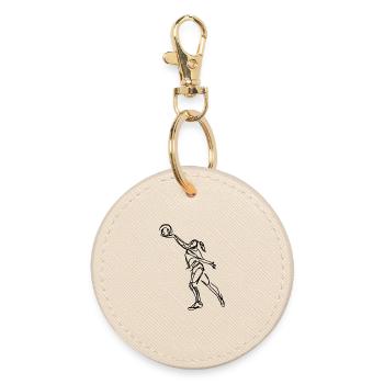 Joueur de volley-ball - Porte-clés rond - huître - Devant