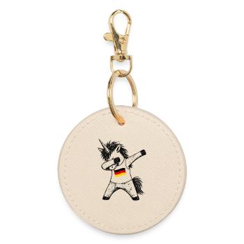 Fan de la licorne allemande qui s’applique à la dab - Porte-clés rond - huître - Devant