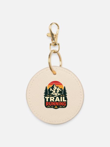 Trailrunning - Runder Schlüsselanhänger - Auster