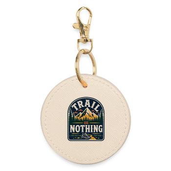 Trail or Nothing Run Wild Badge - Porte-clés rond - huître - Devant