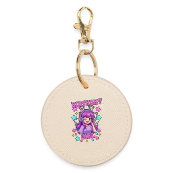 Birthday Girl Korean Pop Birthday K Pop - Round Keyring - oyster - Front