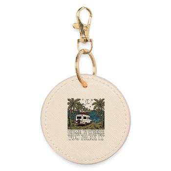 Camping nature - Porte-clés rond - huître - Devant